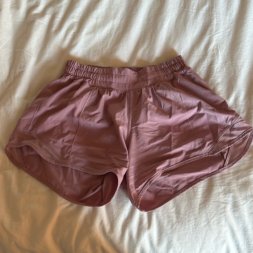 Pinkish purple lululemon shorts